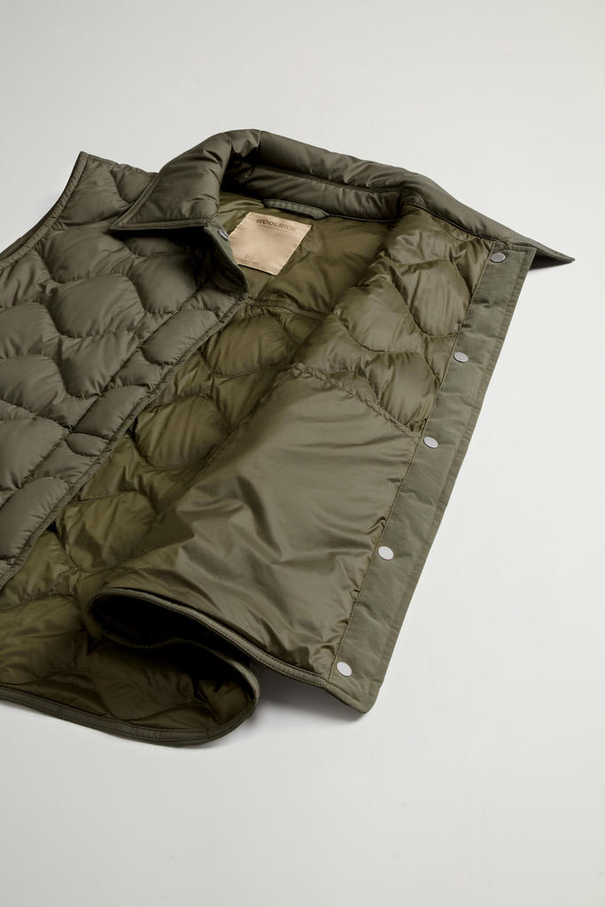 Quilted Microfiber Heritage Vest Green photo 8 | Woolrich