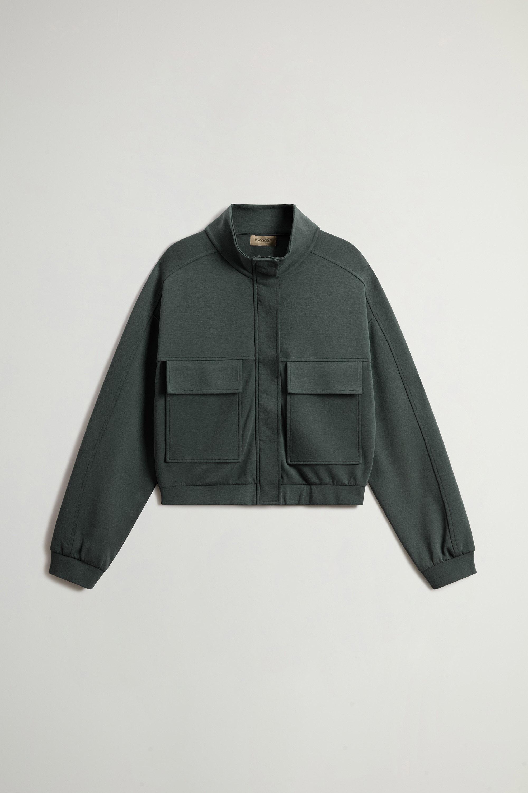 INTERLOCK ZIPPED SWEATSHIRT Green photo 5 | Woolrich