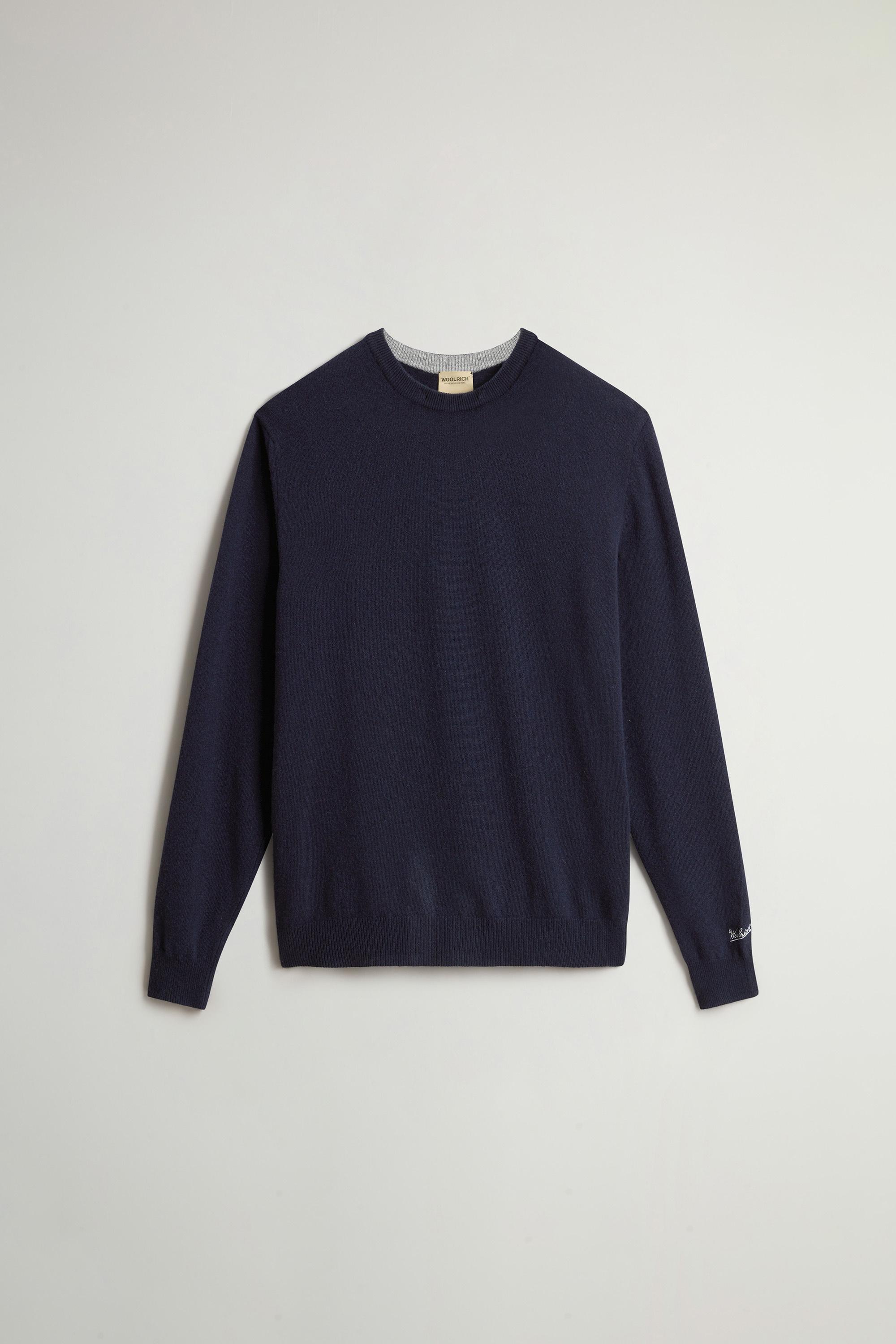 Pure Wool Crewneck Sweater Blue photo 5 | Woolrich
