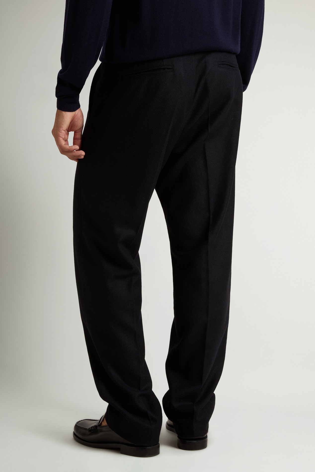 Flanellhose aus recycelter italienischer Wollmischung mit Karomuster Blau photo 3 | Woolrich
