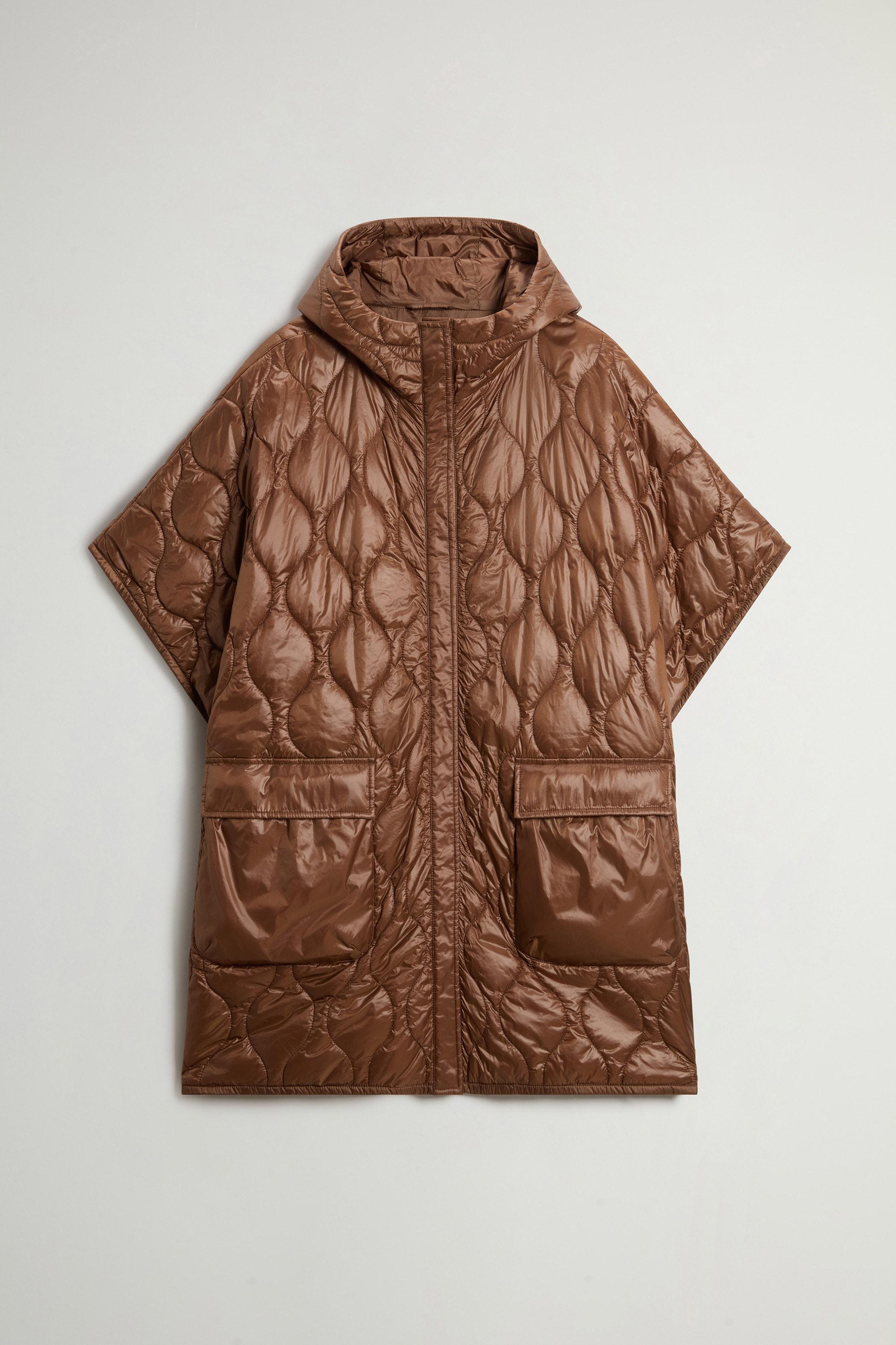 Quilted Cape in Urban Light Nylon Brown photo 6 | Woolrich