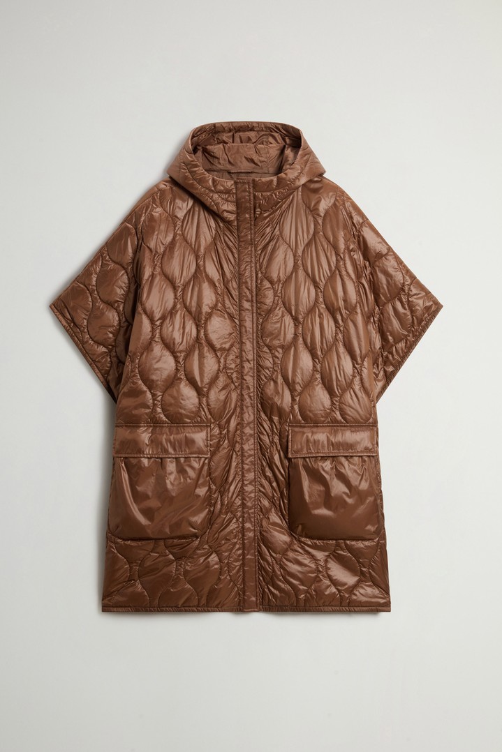 Quilted Cape in Urban Light Nylon Brown photo 6 | Woolrich