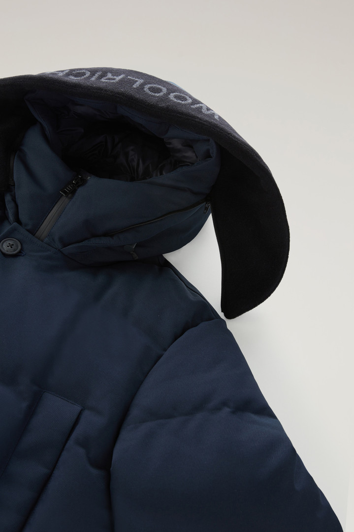 Parka with Detachable Wool Visor Blue photo 3 | Woolrich