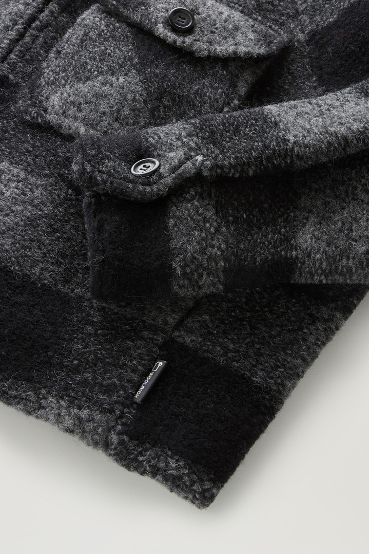 Gentry Overshirt in Wool Blend with Zip Gray photo 3 | Woolrich