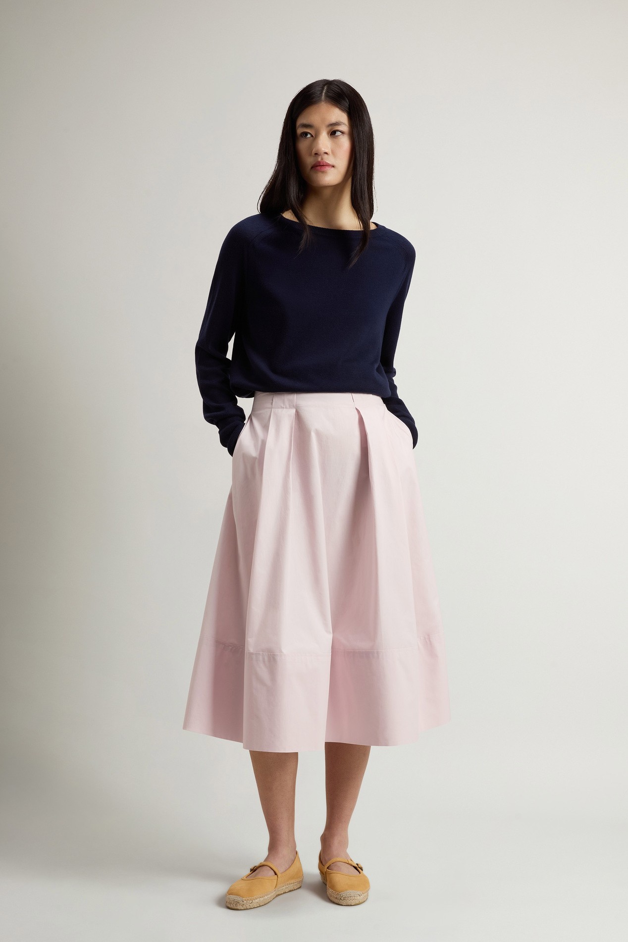 COTTON POPLIN SKIRT Pink photo 1 | Woolrich