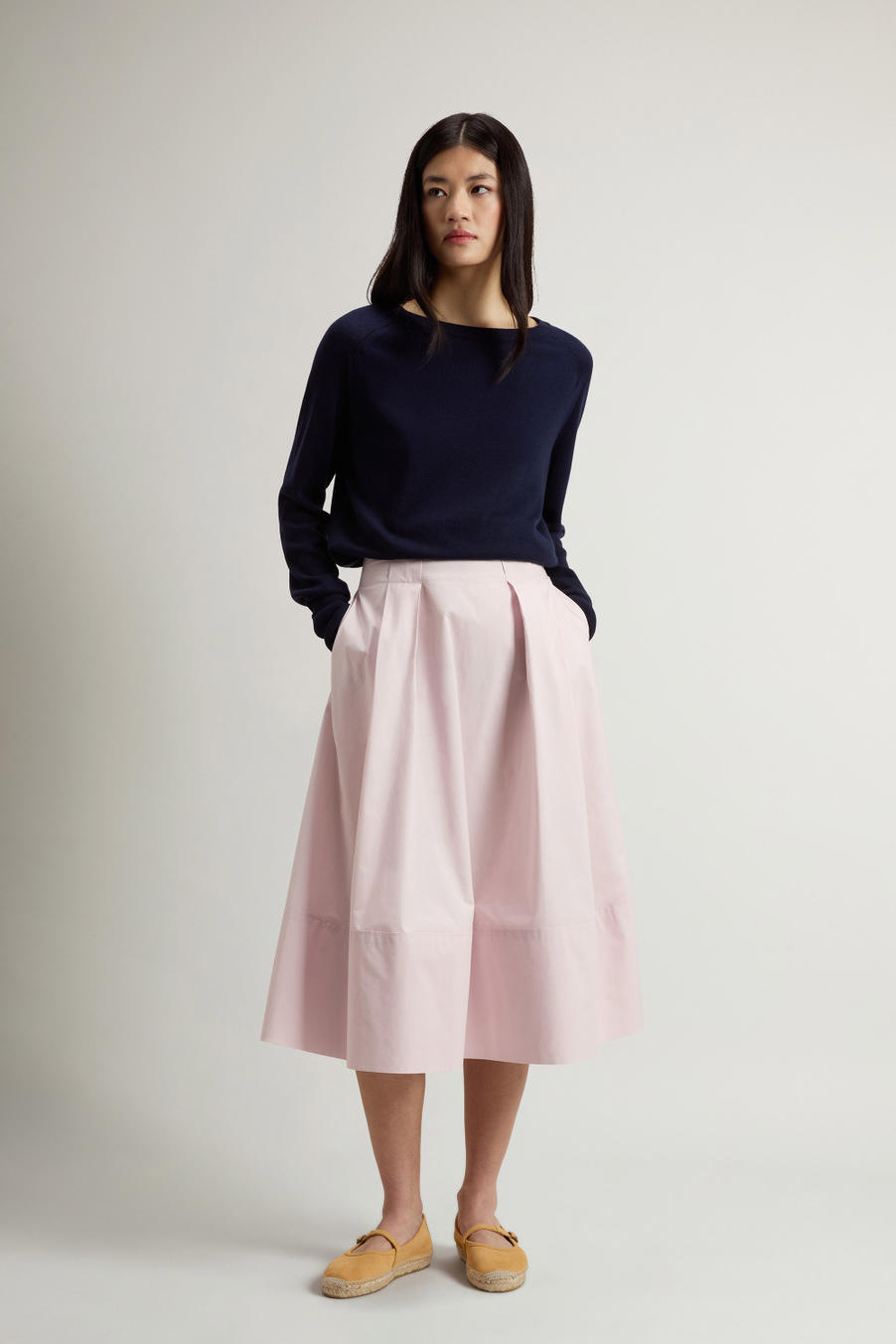 COTTON POPLIN SKIRT Roze photo 1 | Woolrich