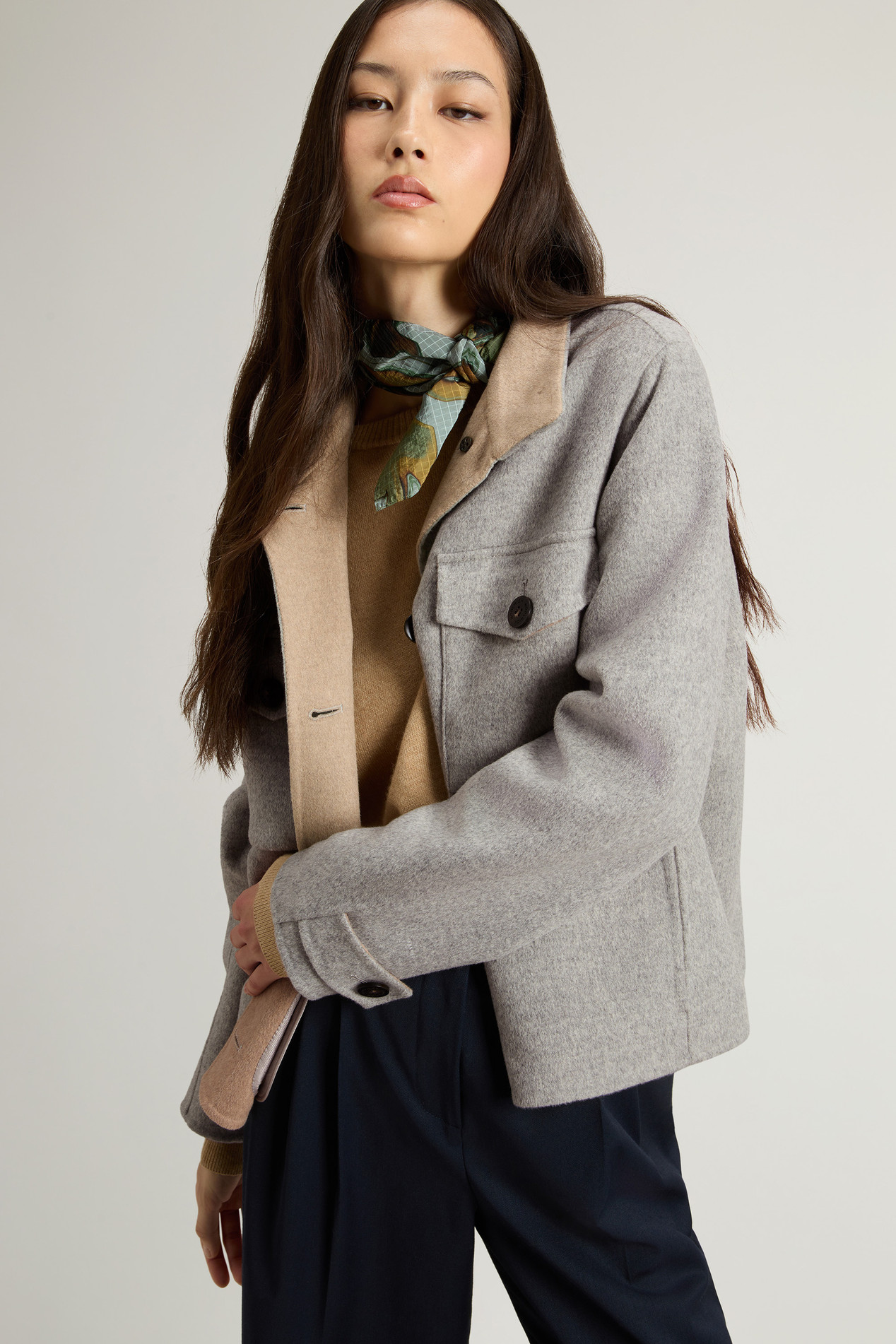 Wool-Blend Jacket Gray photo 4 | Woolrich