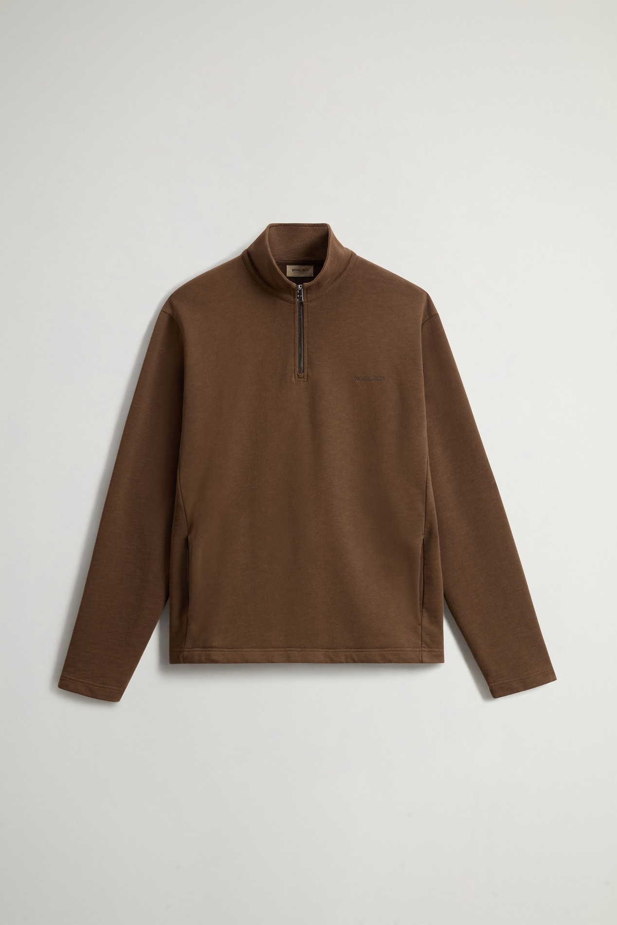 SLUB HALF-ZIP Brown photo 5 | Woolrich