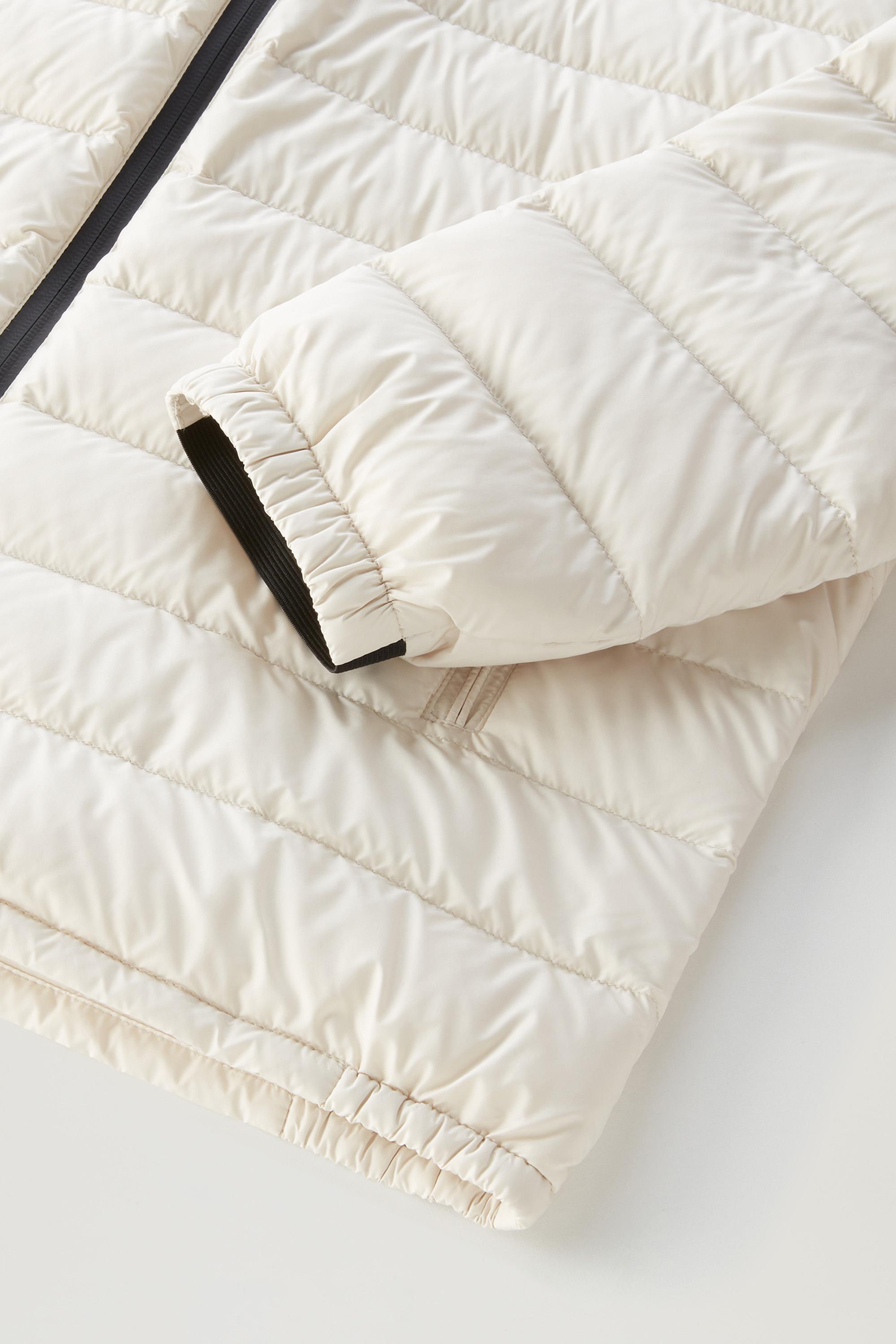 Bering Tech Lightweight Hybrid Down Jacket in Microfibre White photo 5 | Woolrich