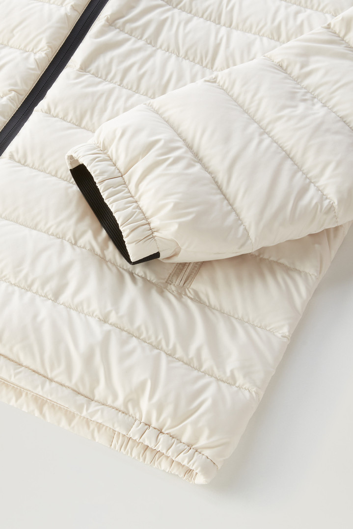 Bering Tech Lightweight Hybrid Down Jacket in Microfibre White photo 5 | Woolrich