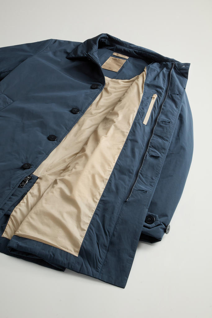 Garment-Dyed Coat in Peached Urban Touch Blue photo 8 | Woolrich