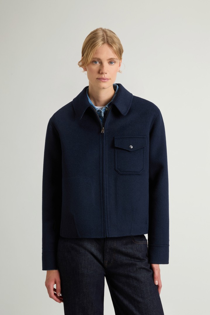 Jacket in Double-Face Wool Blend Blue photo 1 | Woolrich