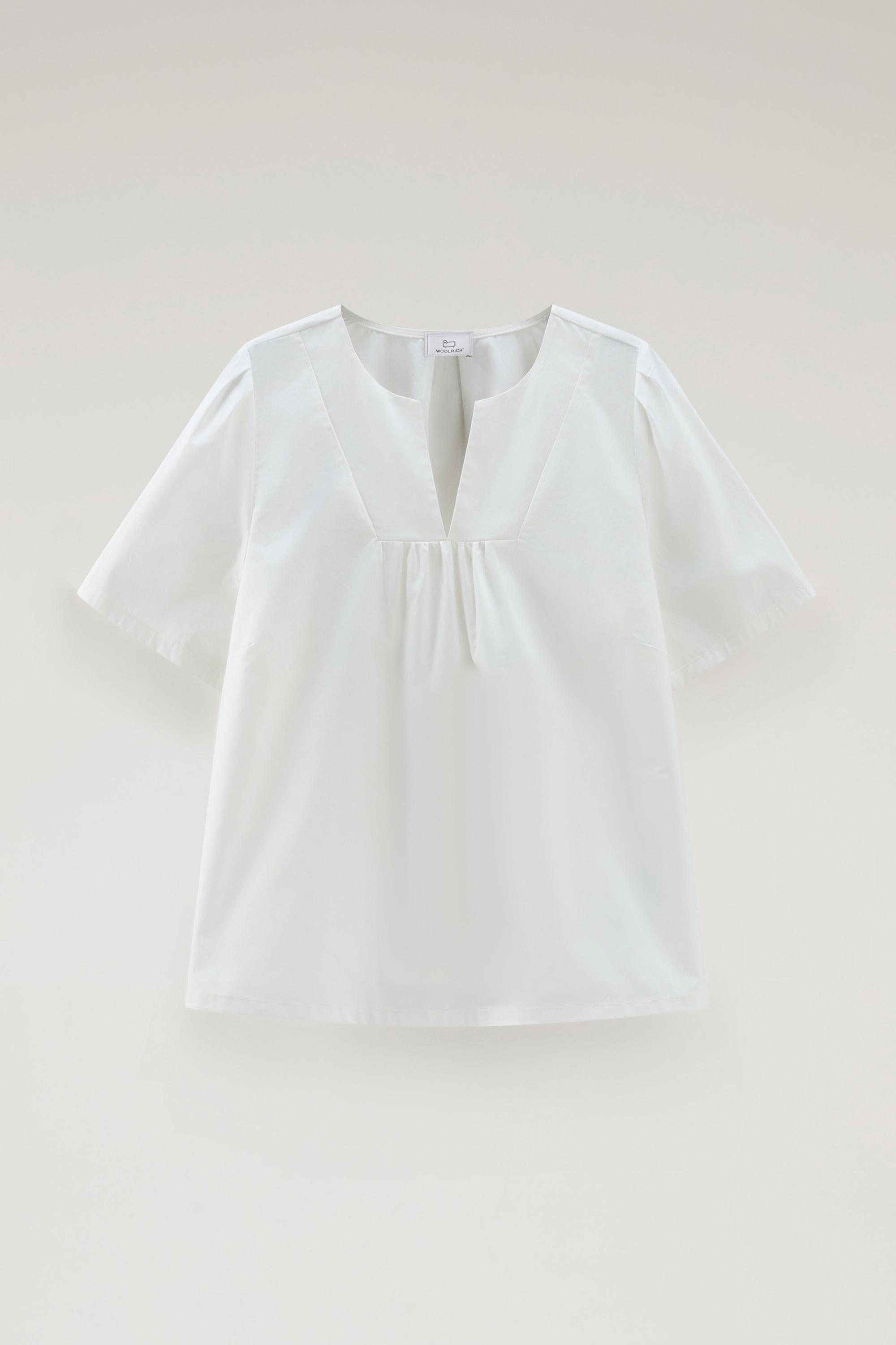 Pure Cotton Poplin Blouse White photo 1 | Woolrich