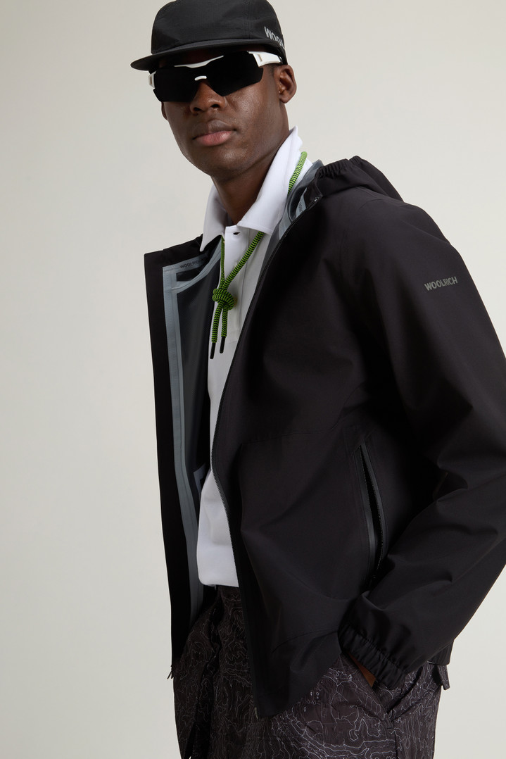 Waterproof Pacific Jacket in Two-Layered Fabric Black photo 4 | Woolrich