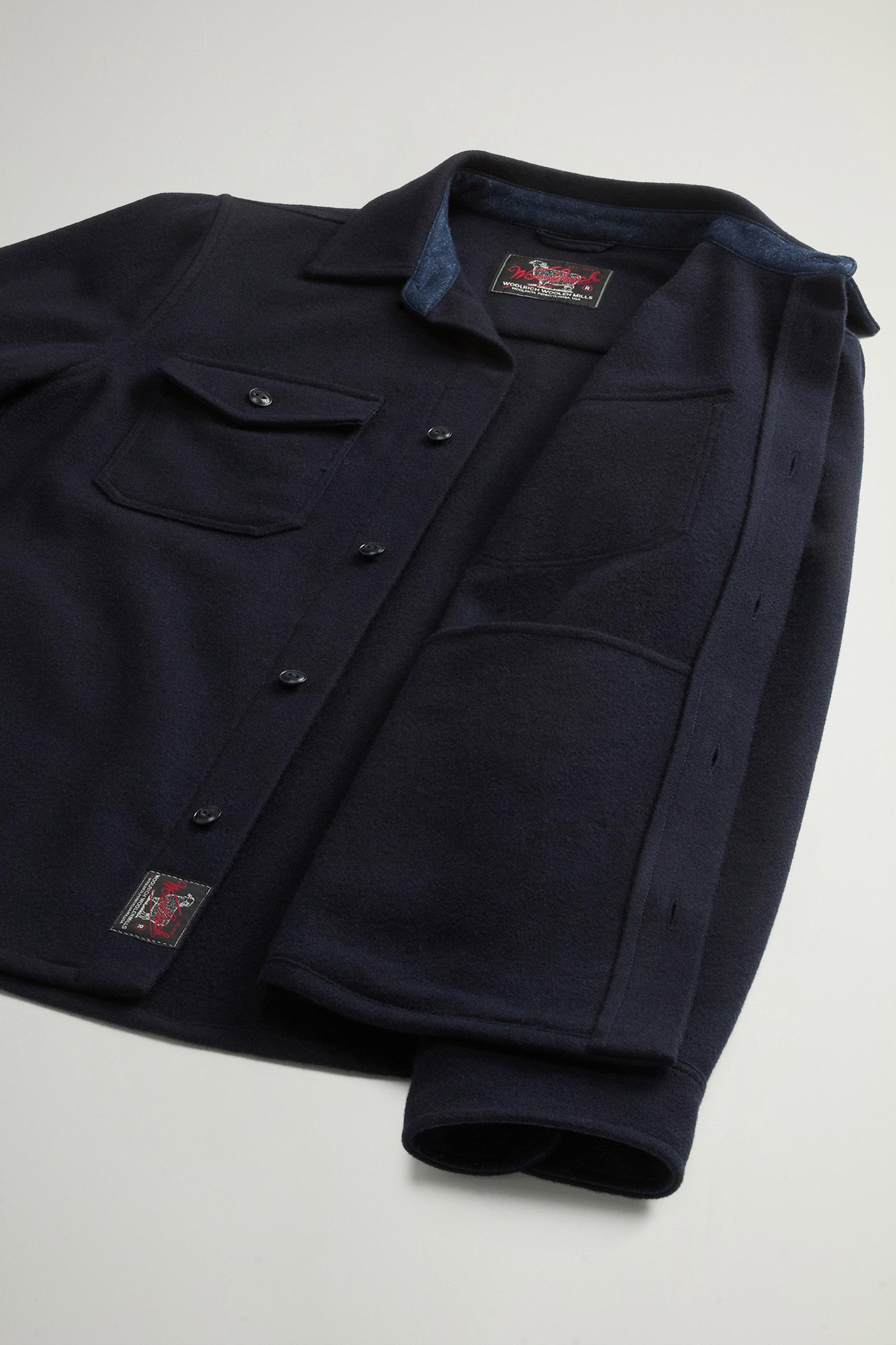 Ranger Overshirt in Recycled Italian Wool Blend Blue photo 4 | Woolrich