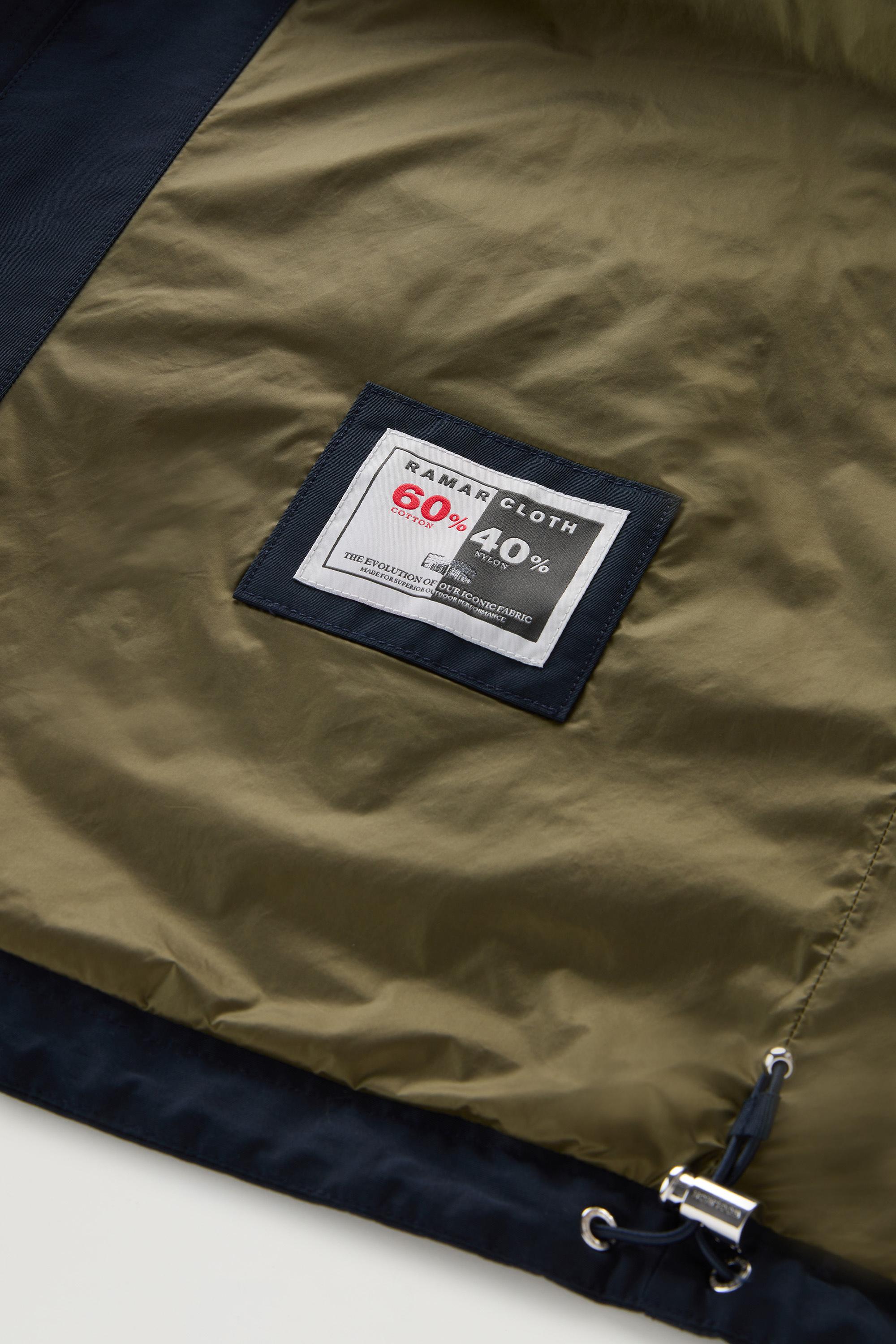 Cruiser Jacket in Ramar Cloth with Hood Blue photo 6 | Woolrich