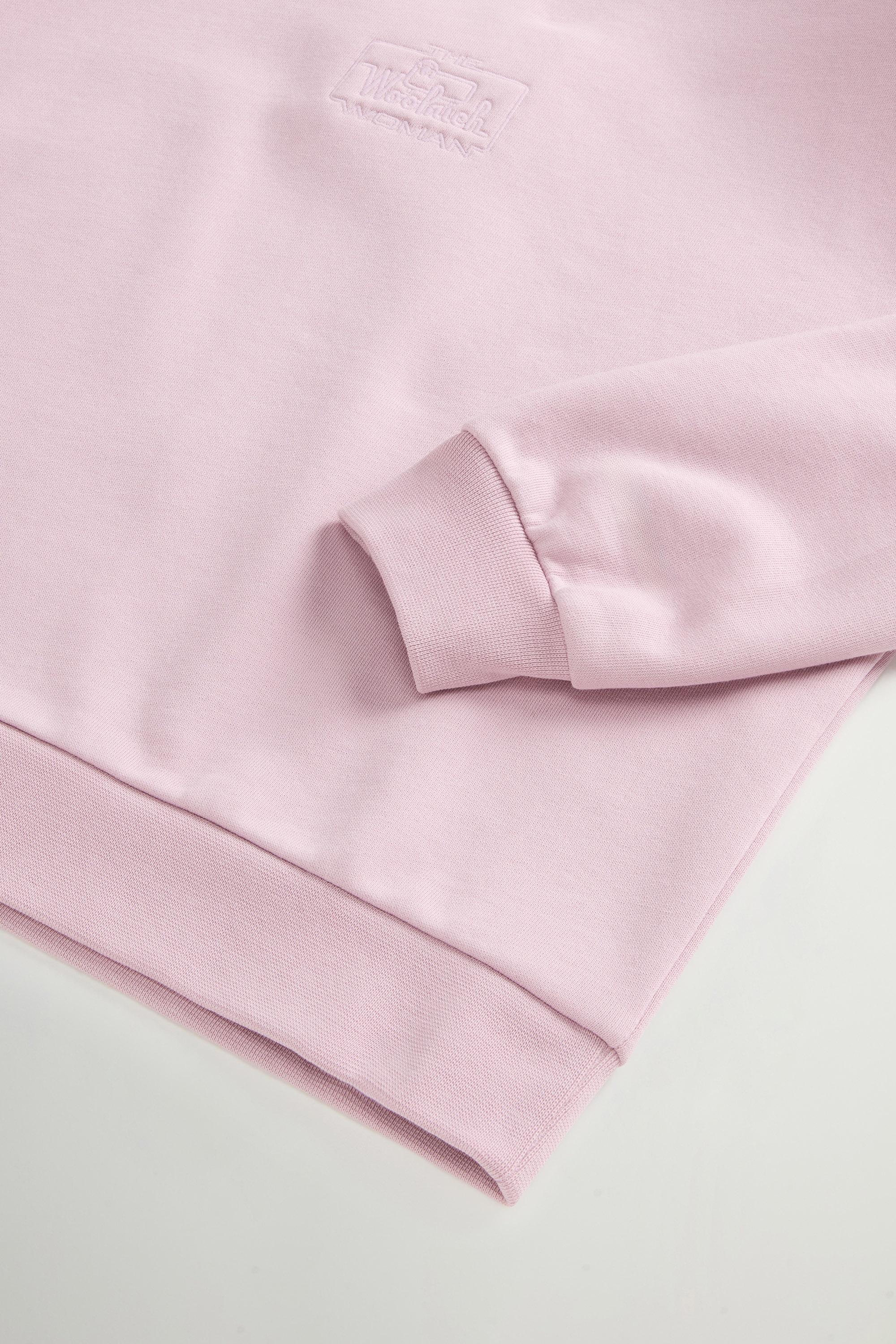 Crewneck Sweatshirt in Pure Cotton Pink photo 6 | Woolrich