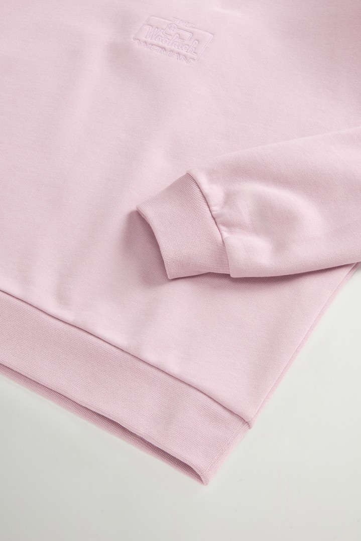 Crewneck Sweatshirt in Pure Cotton Pink photo 6 | Woolrich