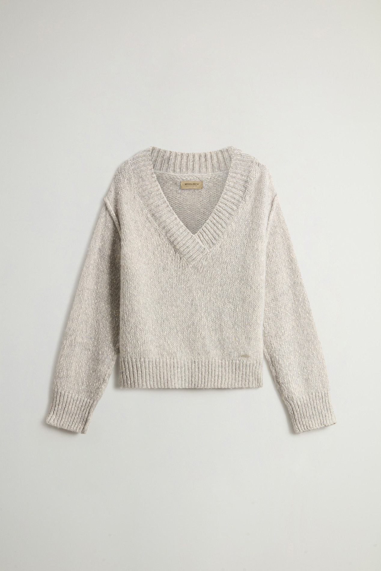 Sweater in Cotton, Alpaca and Wool Blend Gray photo 5 | Woolrich