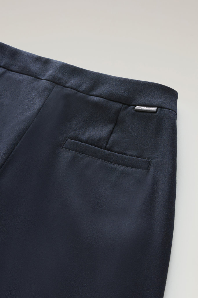 Wide Leg Pants in Virgin Wool Blend Blue photo 4 | Woolrich