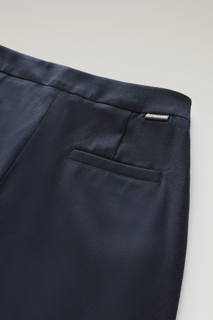 Wide Leg Pants in Virgin Wool Blend Blue photo 4 | Woolrich