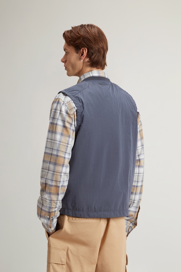 SHINY NYLON VEST Blue photo 3 | Woolrich