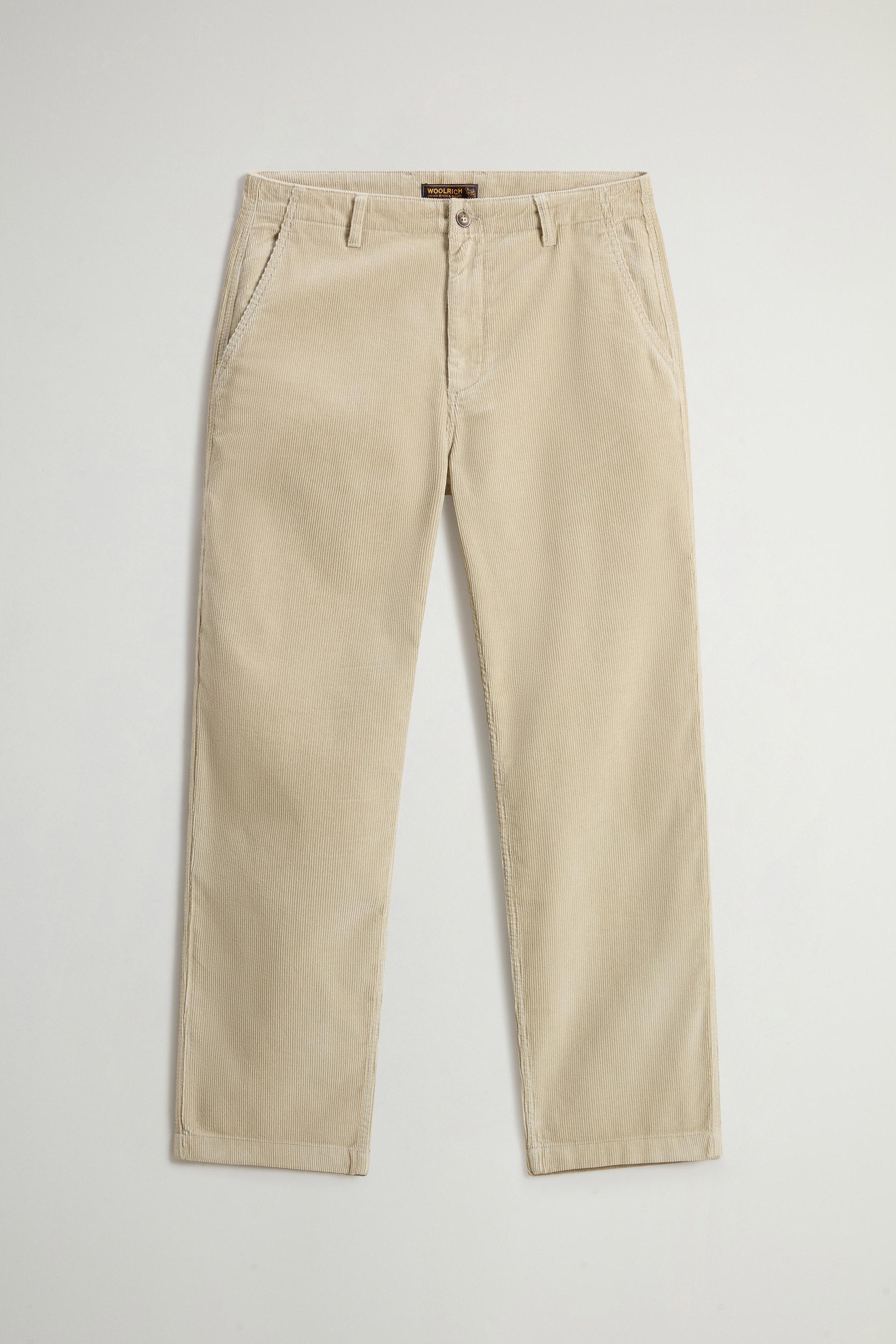 Chinohose aus geripptem reinem Baumwollcord Beige photo 1 | Woolrich