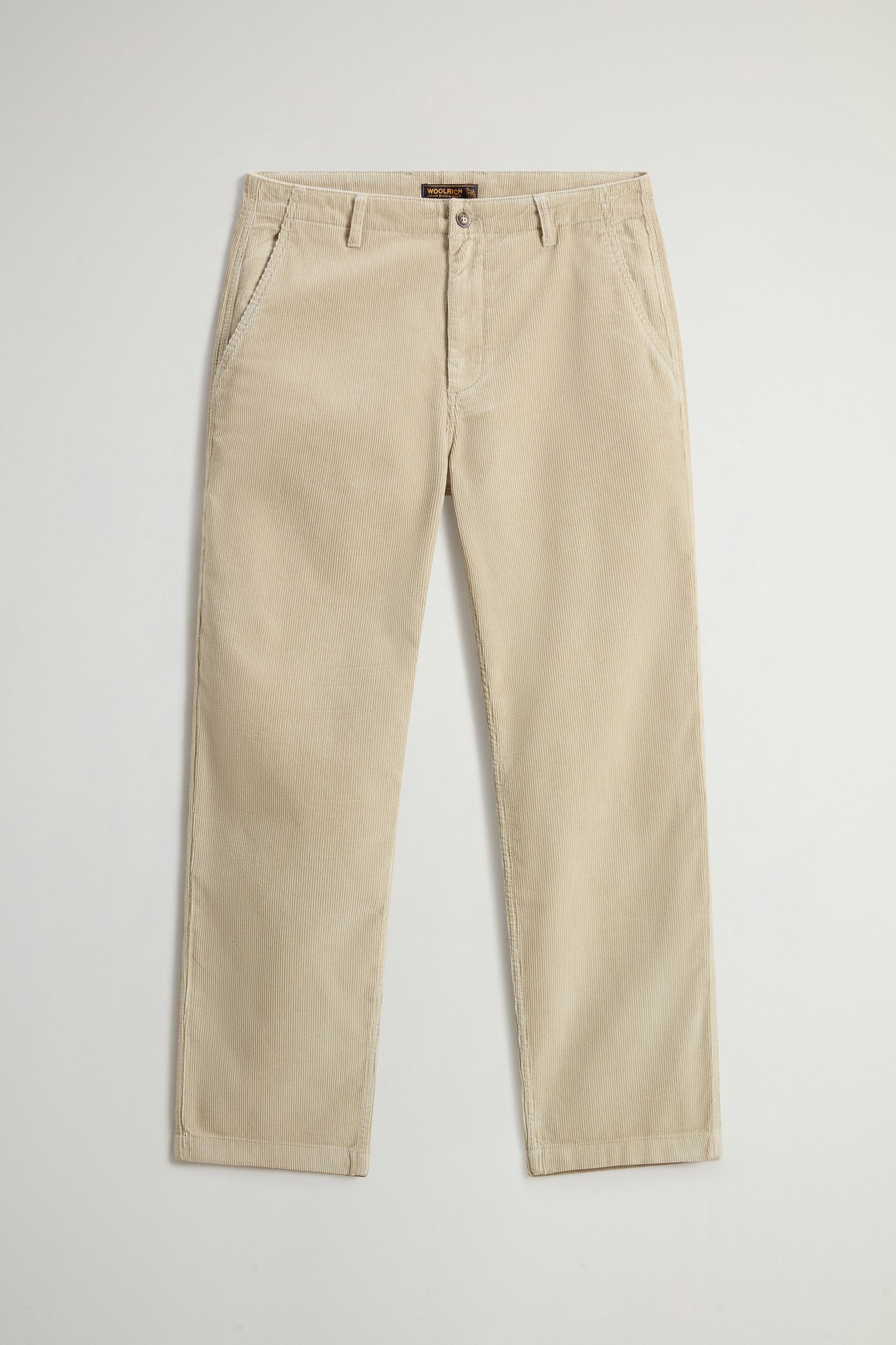 Chinohose aus geripptem reinem Baumwollcord Beige photo 1 | Woolrich