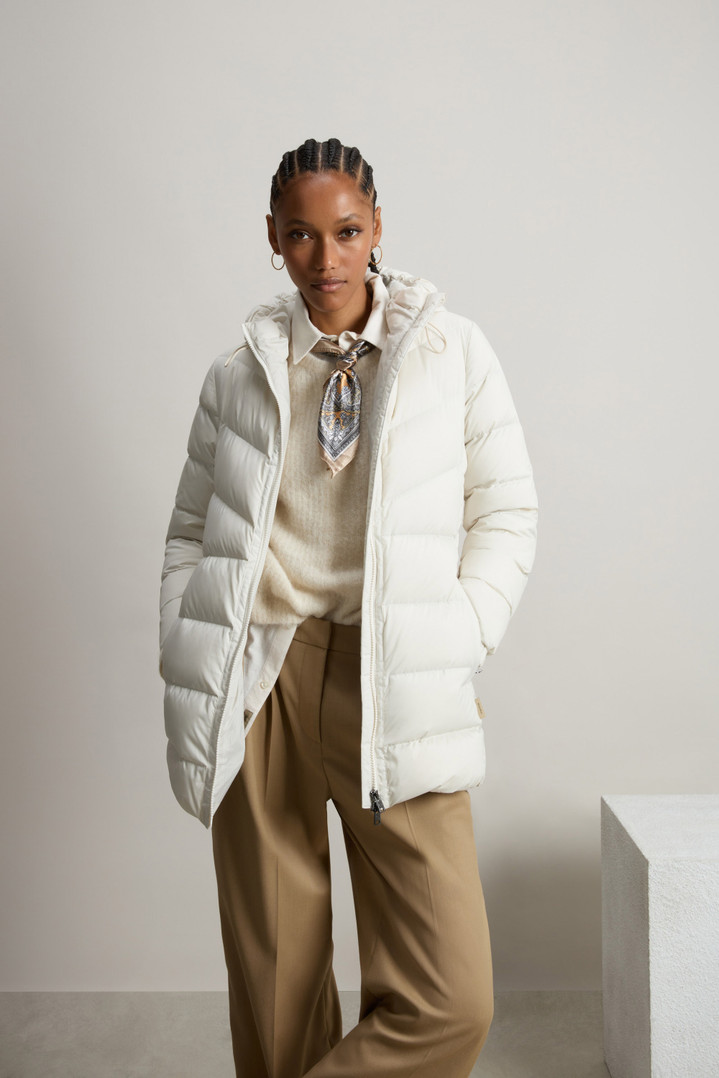 Shirley Down Jacket in Microfiber White photo 9 | Woolrich