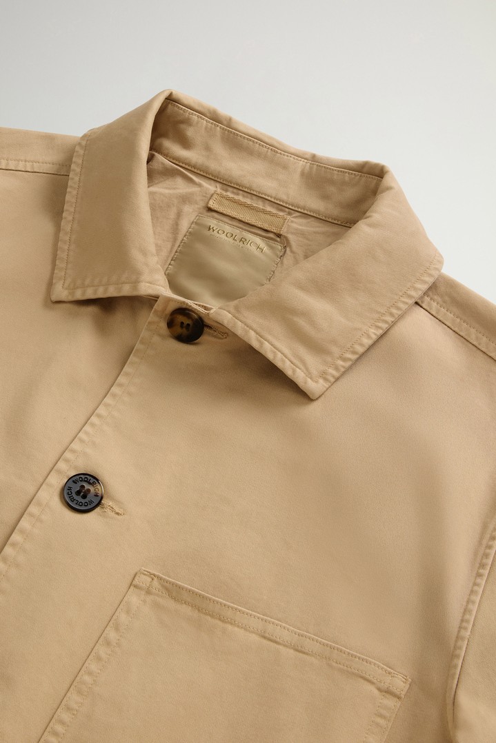 Garment-Dyed Chore Overshirt in Cotton Twill Beige photo 6 | Woolrich