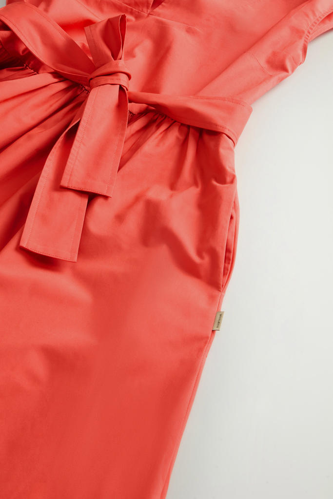 POPLIN SHORT DRESS Red photo 2 | Woolrich