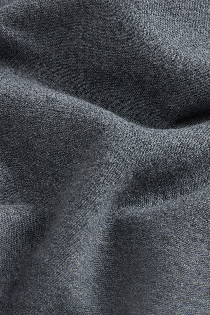 Hybrid Pure Cotton and Nylon Hoodie Gray photo 6 | Woolrich