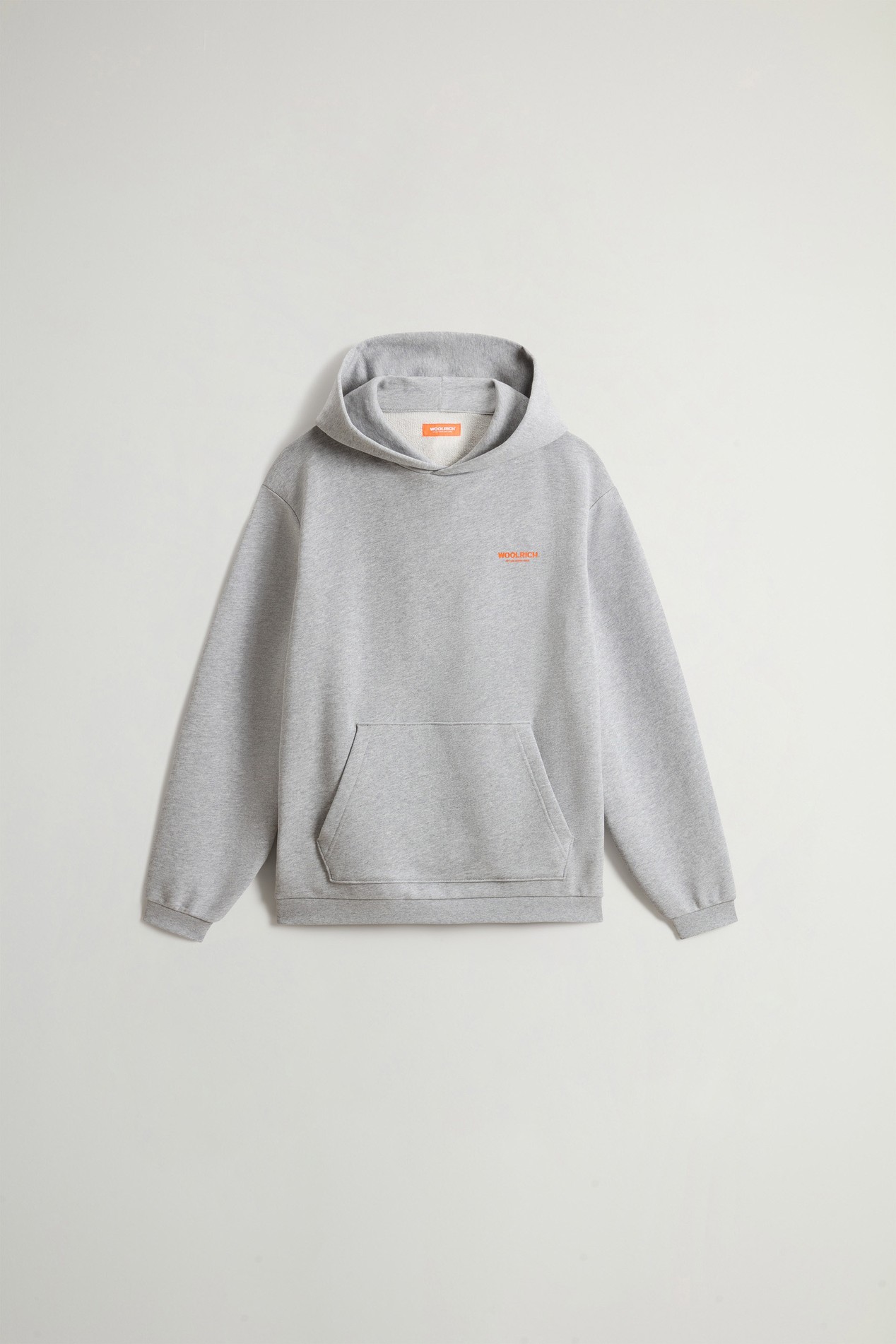 LOGO HOODIE Gris photo 1 | Woolrich