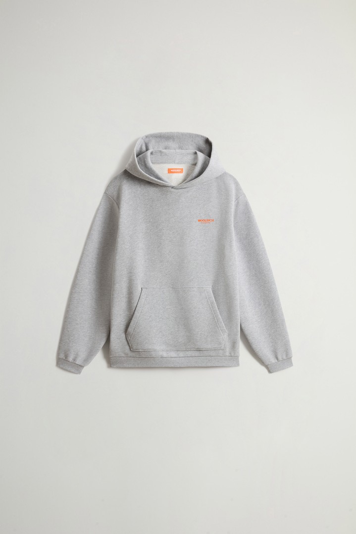 LOGO HOODIE Gris photo 1 | Woolrich