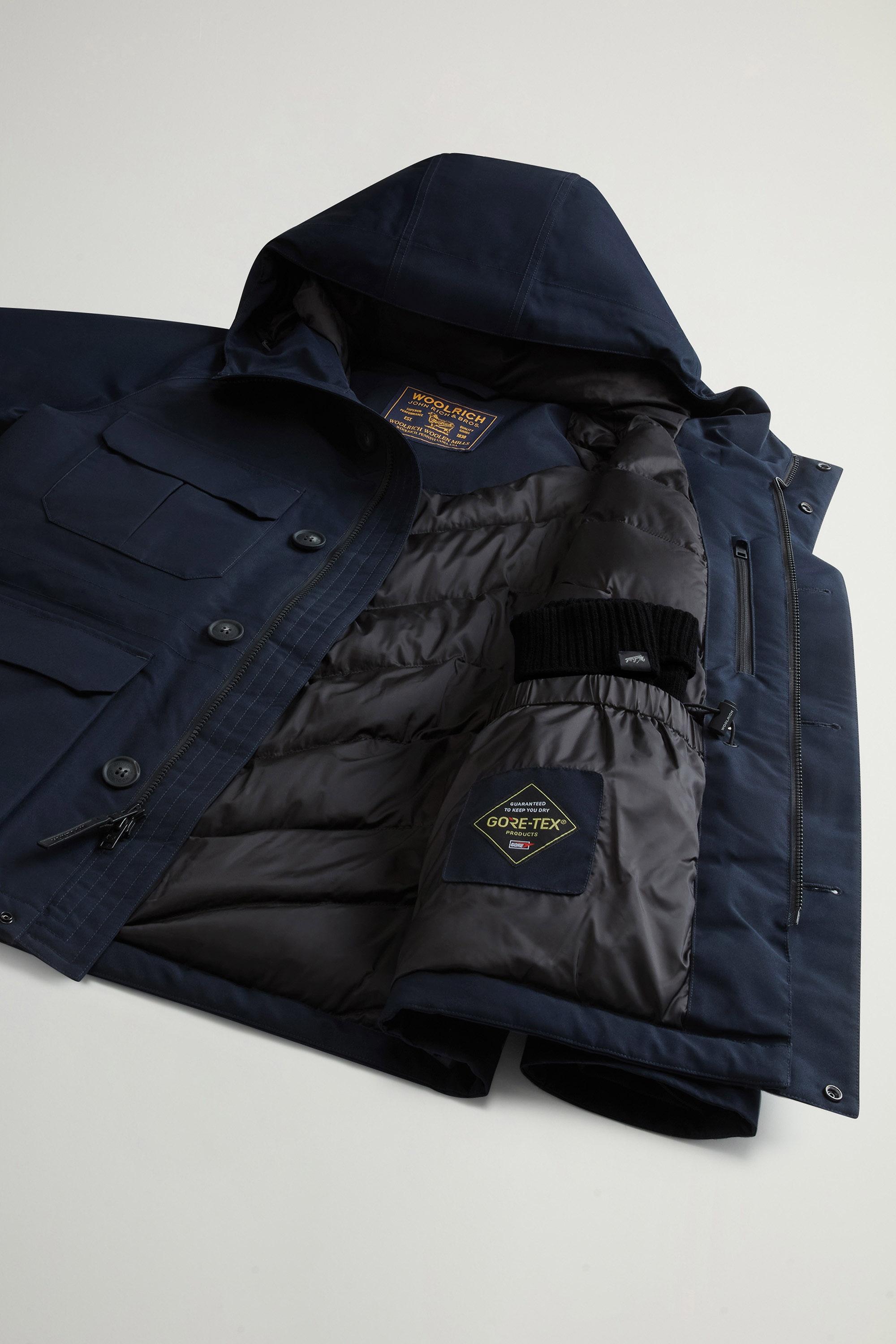 Waterproof Mountain Jacket in Recycled GORE-TEX® Fabric Blue photo 8 | Woolrich