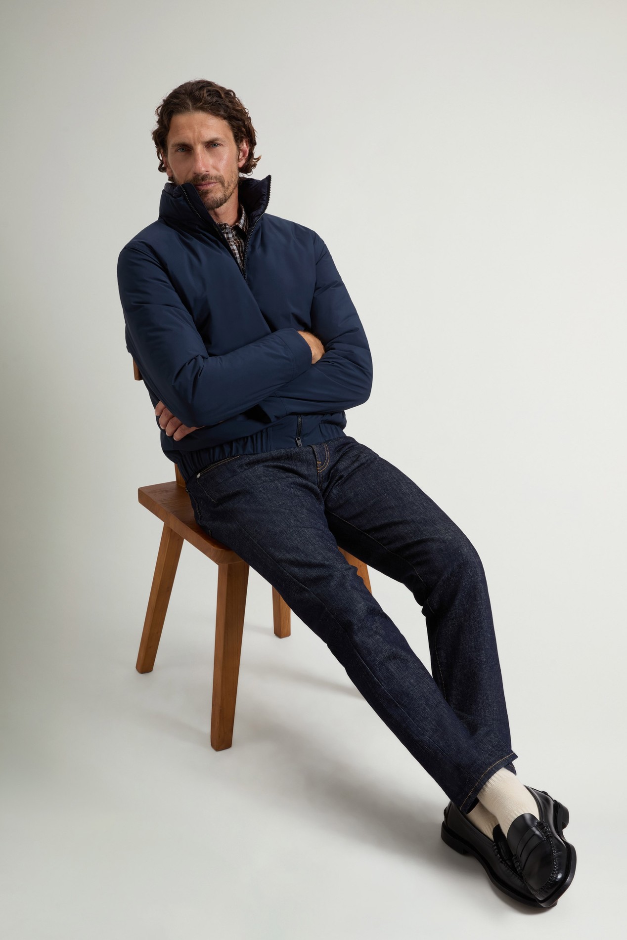 Padded Cloud Bomber Blue photo 2 | Woolrich