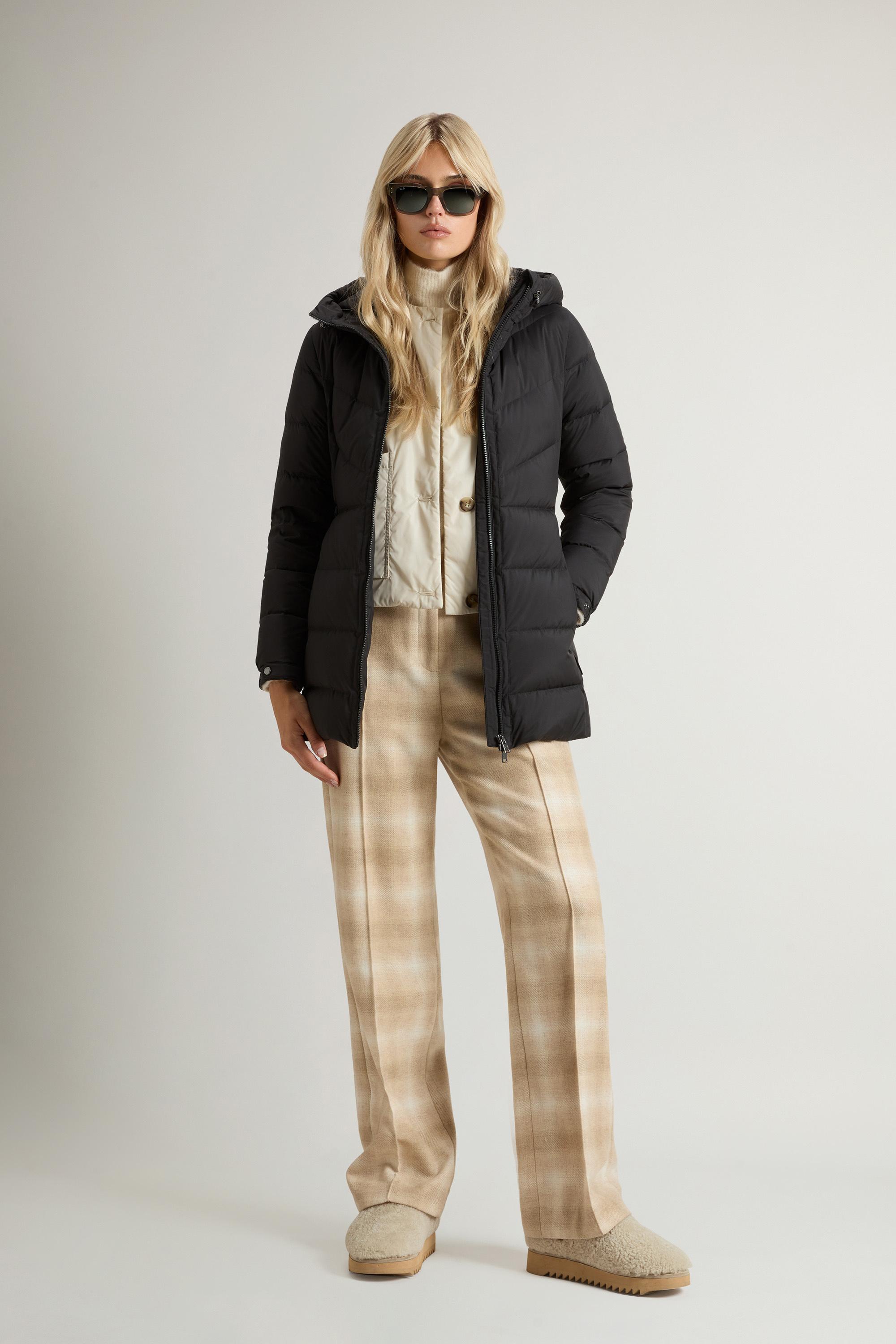 Shirley Down Jacket in Microfiber Black photo 1 | Woolrich