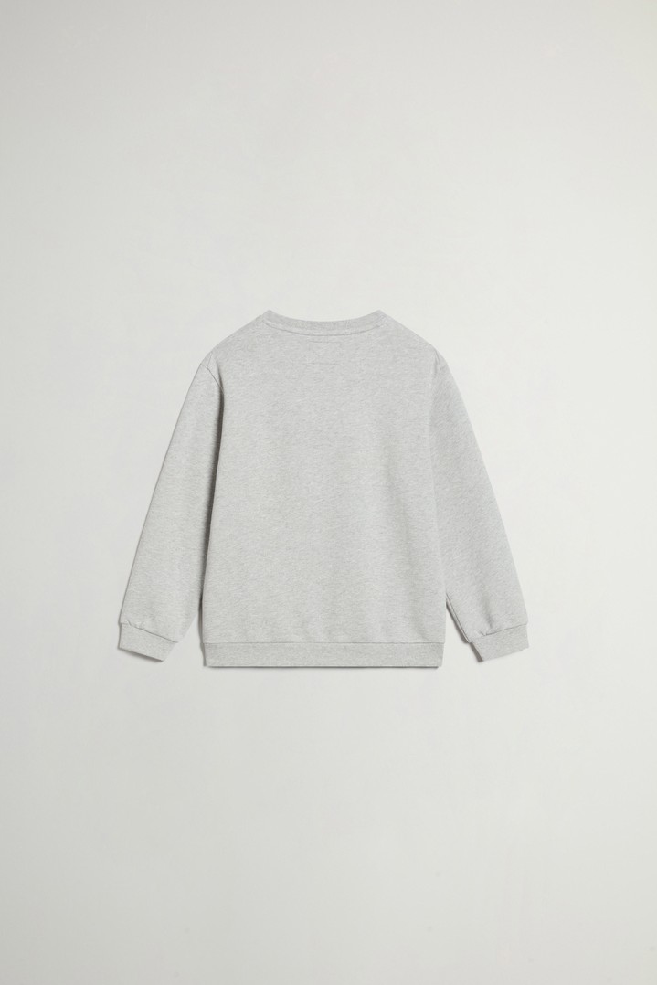 LOGO CREWNECK Gray photo 2 | Woolrich