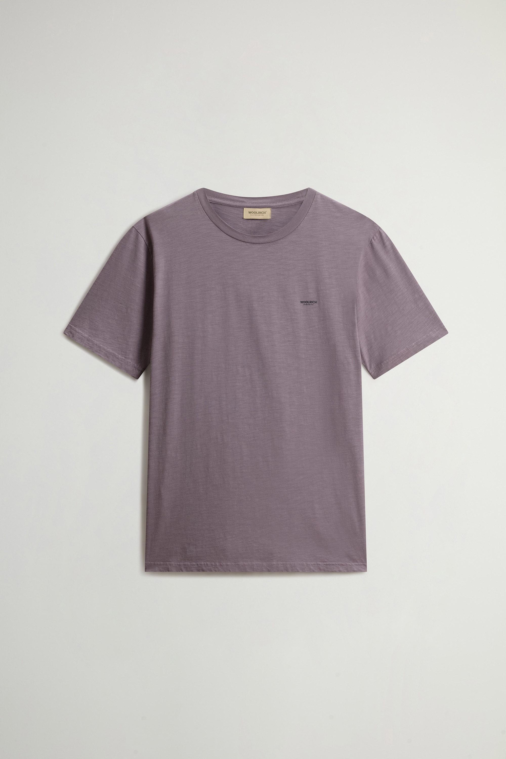 SLUB LOGO T-SHIRT Purple photo 5 | Woolrich