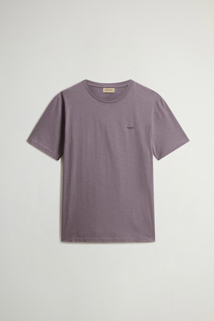 SLUB LOGO T-SHIRT Purple photo 5 | Woolrich