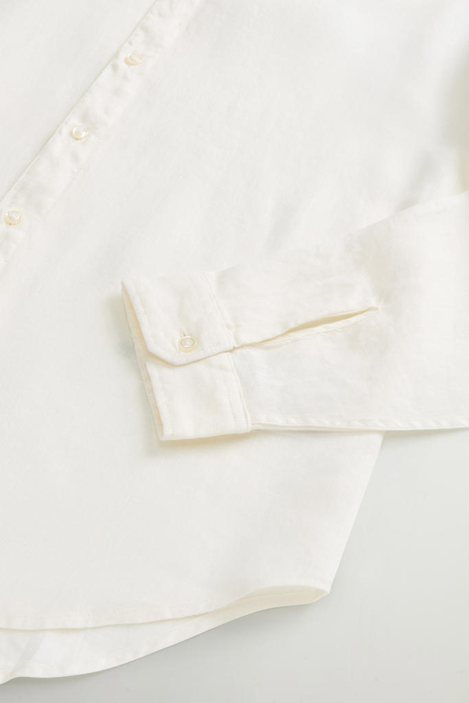 LINEN SHIRT White photo 7 | Woolrich