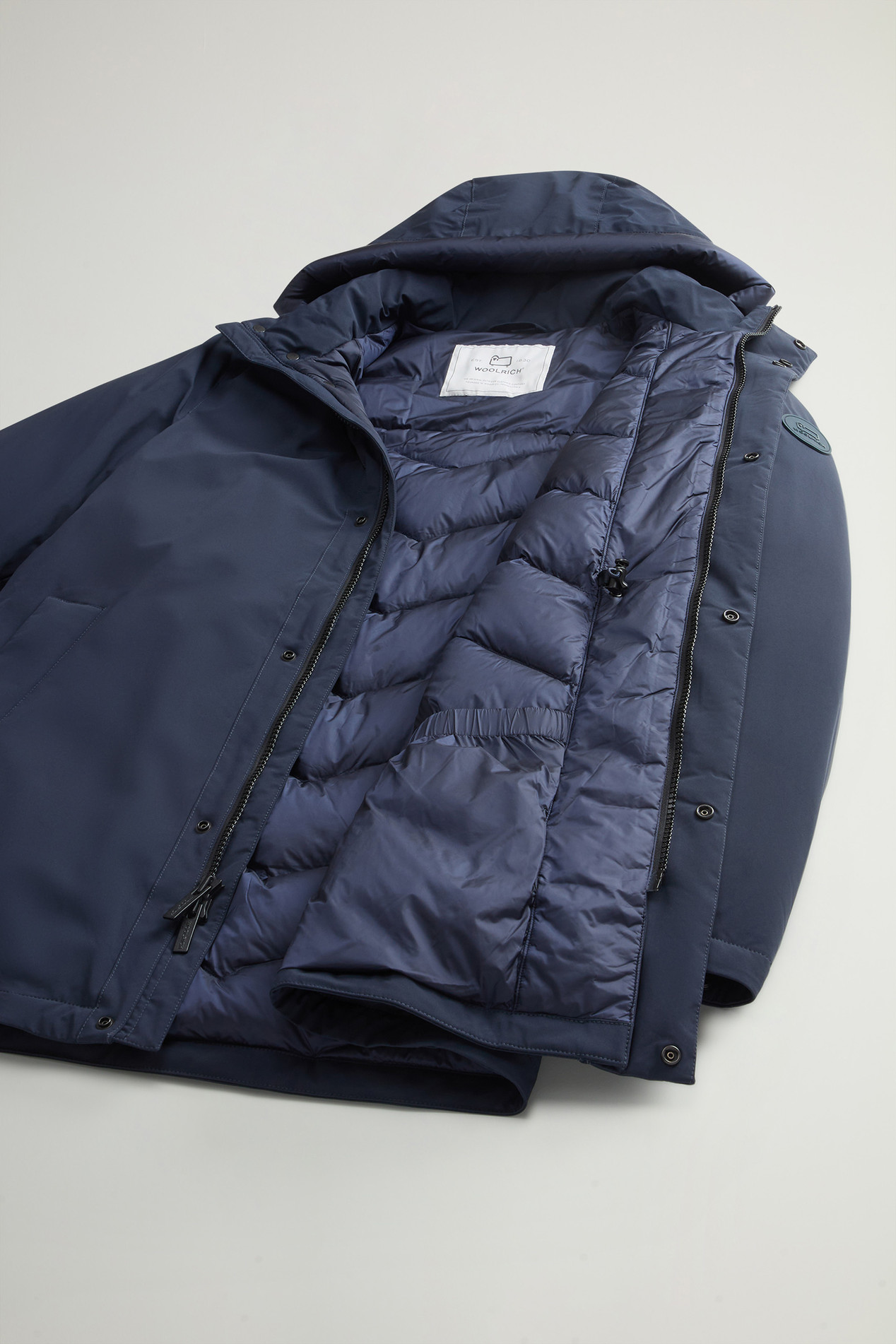 Mountain Parka in Stretch Nylon Blue photo 6 | Woolrich