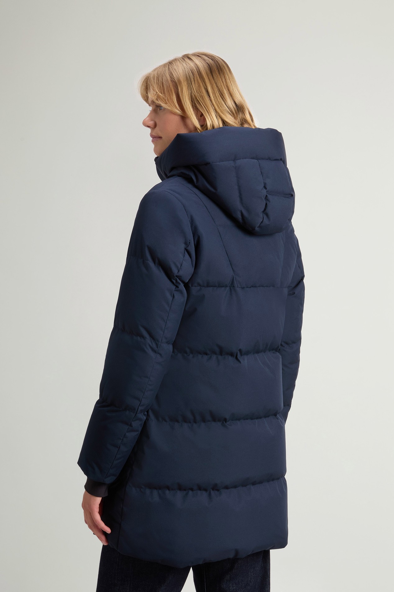 Quilted Parka in WINDSTOPPER® by GORE-TEX® Fabric Blue photo 3 | Woolrich