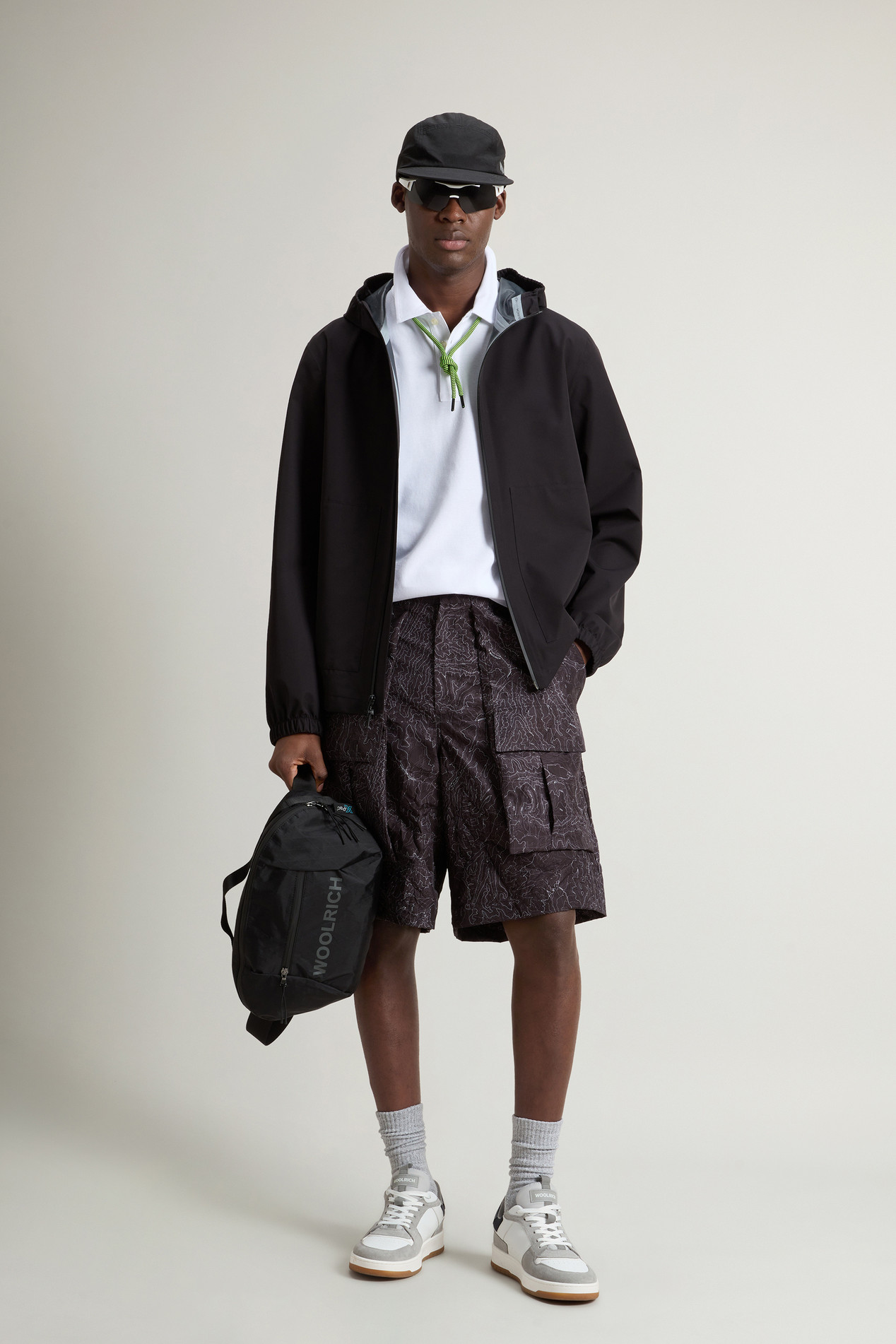 Waterproof Pacific Jacket in Two-Layered Fabric Black photo 2 | Woolrich