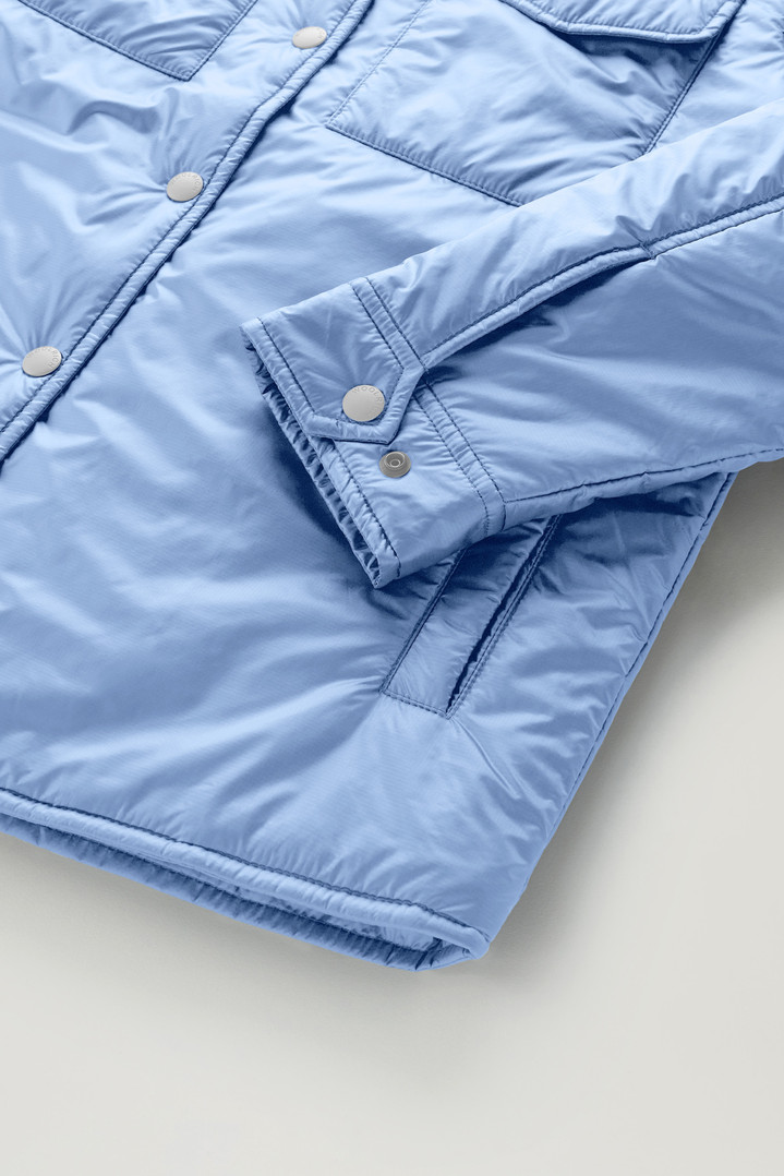 Padded Overshirt in Recycled Pertex Quantum Blue photo 4 | Woolrich