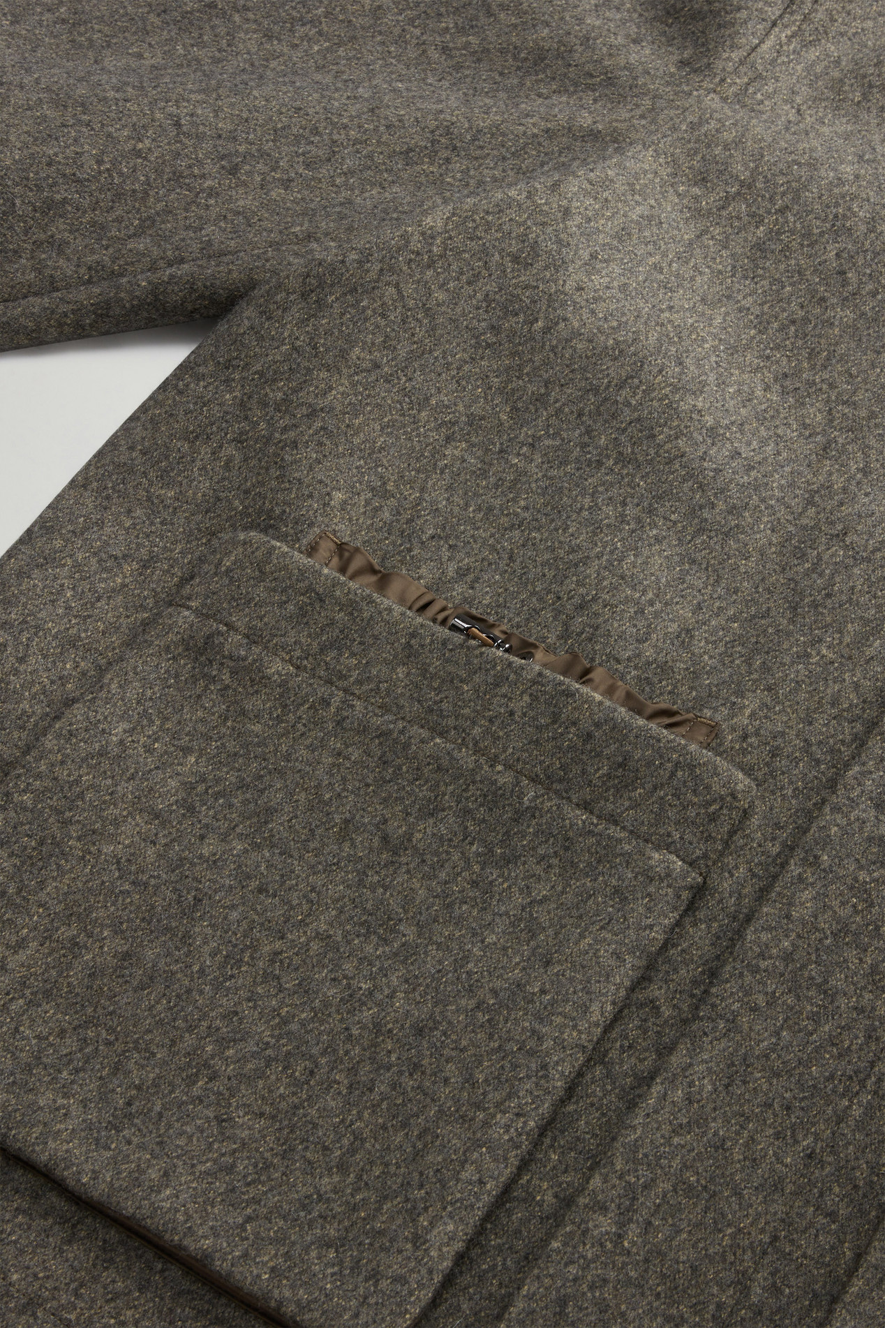 Overshirt aus italienischer Wolle und Baumwolle by Todd Snyder Grau photo 8 | Woolrich