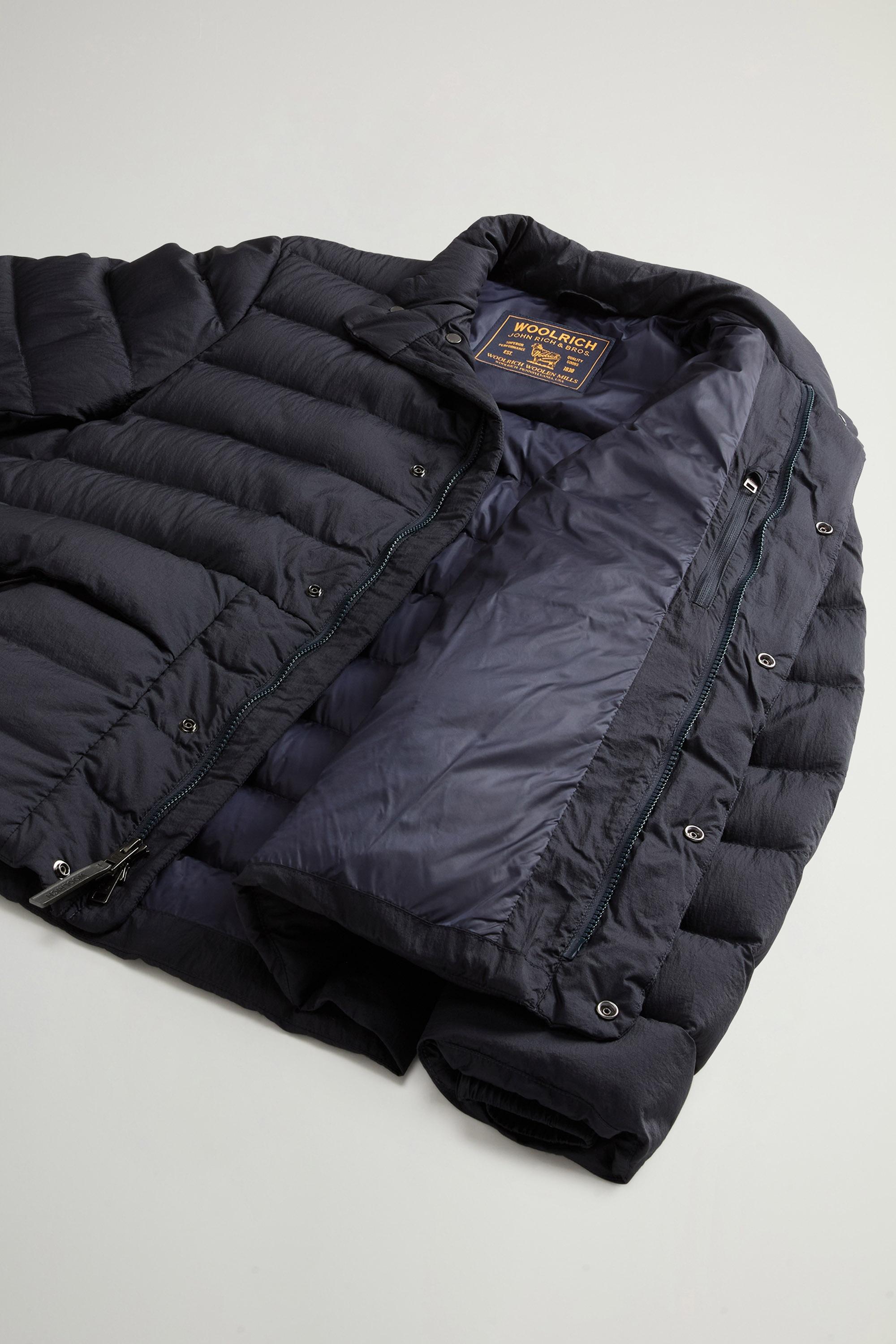 Bering Jacket in Crinkle Nylon Blue photo 8 | Woolrich