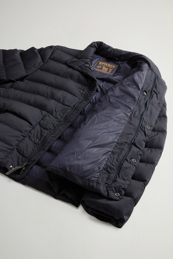 Bering Jacket in Crinkle Nylon Blue photo 8 | Woolrich