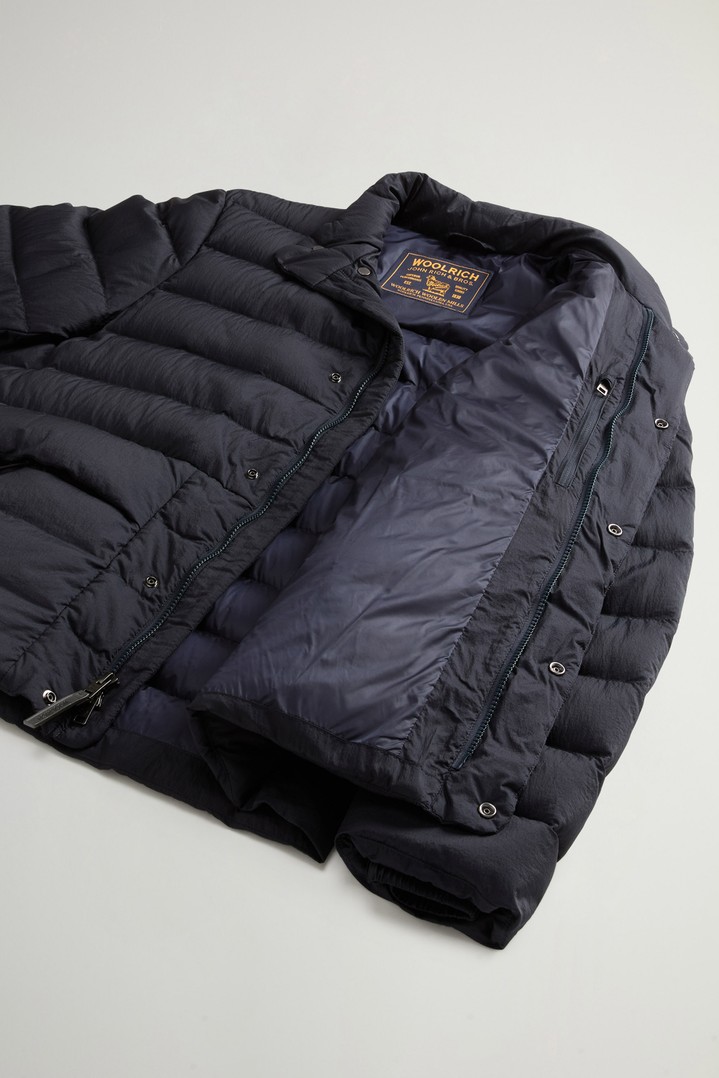 Bering Jacket in Crinkle Nylon Blue photo 8 | Woolrich
