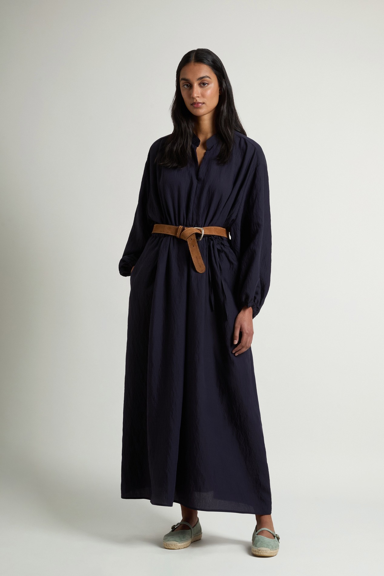FLUID SHIRT DRESS Blue photo 2 | Woolrich